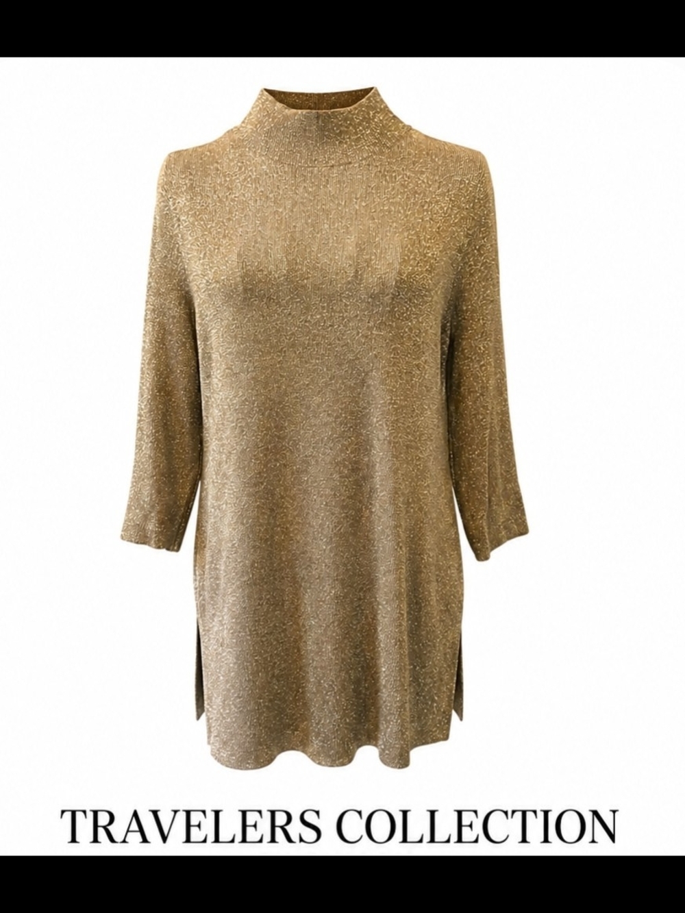 Gold Sparkle Tunic Top